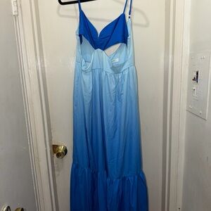 Commense Blue Ombre Maxi Dress